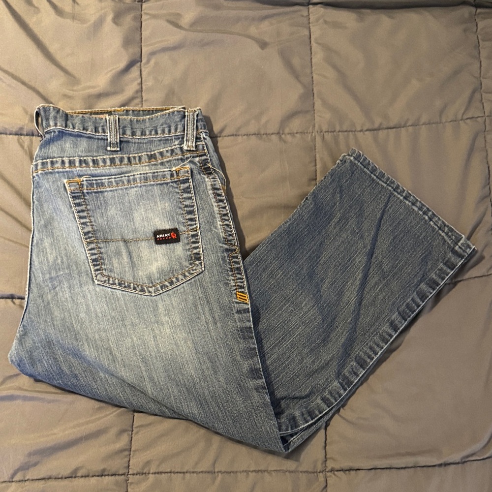 Ariat FR M4 Low Rise Boot Mens Blue Jeans See Pics for measurements tagged 38/30
